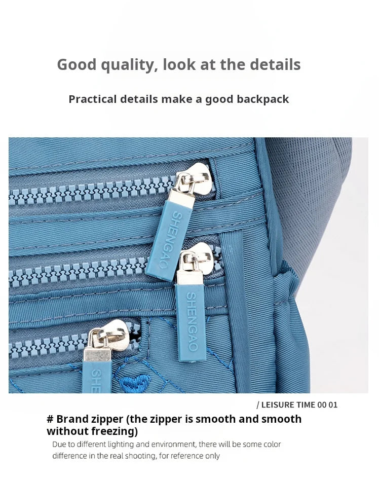 High capacity Shoulder Crossbody Bag for Women Purse Waterproof Nylon Handbag Suitable for mothers, shopping, vacation use