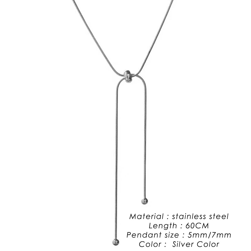 Stainless Steel Adjustable Anklet for Woman Round Snake Chain Pull-Out Anklet Button Birthday Gift Jewelry on Foot Wholesale