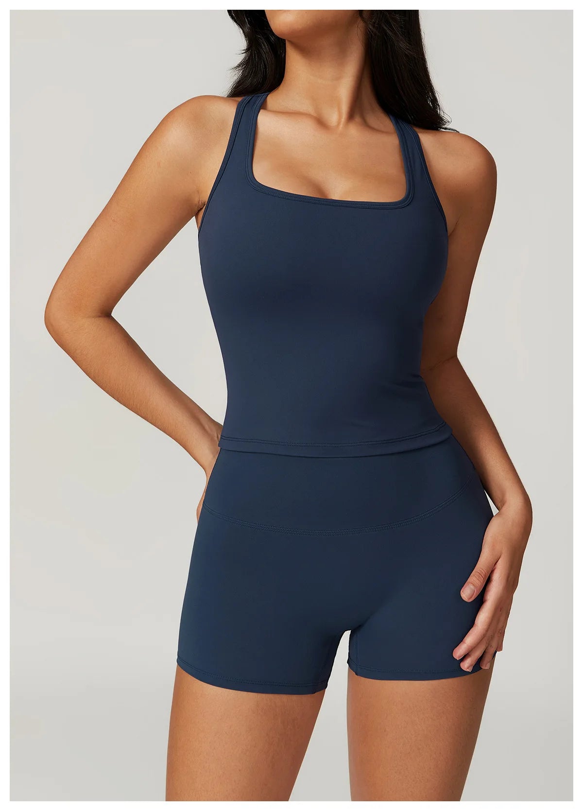 BIANHUI Gym Clothes Woman Brushed Cotton Racerback Sports Vest for Women Tight-Fitting Quick-Dry Casual Fitness Top Yoga Wear