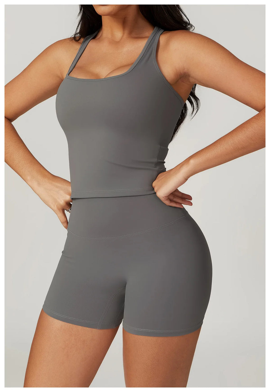 BIANHUI Gym Clothes Woman Brushed Cotton Racerback Sports Vest for Women Tight-Fitting Quick-Dry Casual Fitness Top Yoga Wear