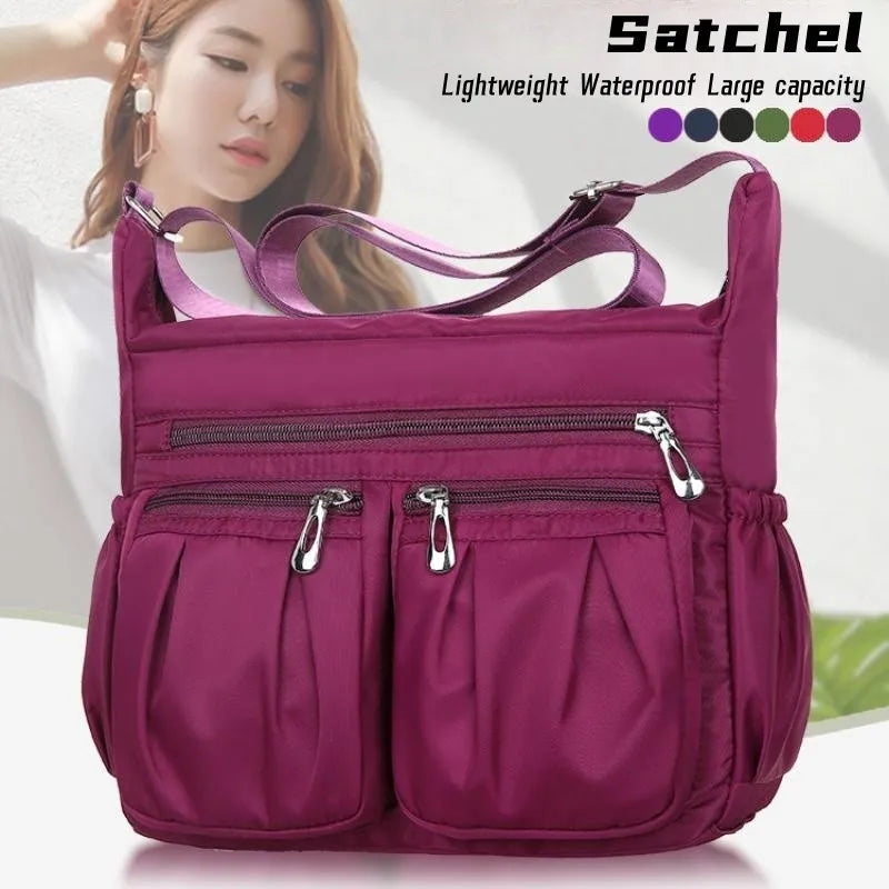 Crossbody for Women Waterproof Tote Casual Nylon Purse Handbag RFID Lightweight Messenger Bag