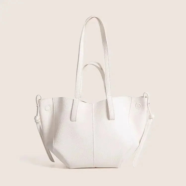 Fashionable Large Capacity Tote Bag Handbag Women's Single Shoulder Bag Brown New Arrival 2025 from France High Aesthetic Value