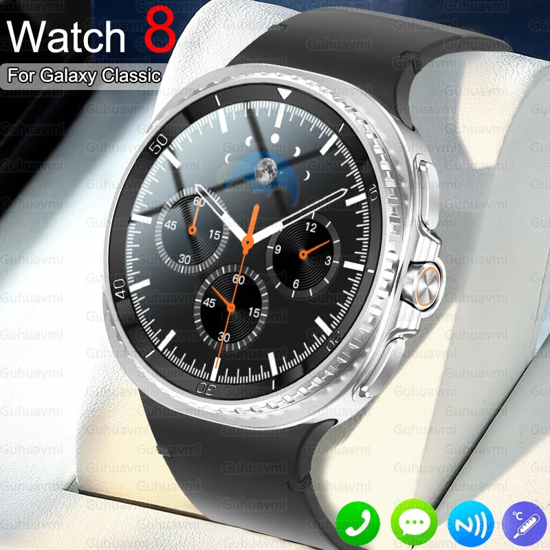 Clone Version For Galaxy Watch8 Classic GPS NFC Smart Watch 46mm AMOLEL BT Call 3ATM Waterproof Galaxy 7 Upgraded Smartwatch Men
