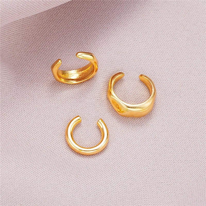 Fashion Female Gold Plated Piercless Ear Clip Earring 2025 New Fashion Jewelry Accessories Earcuff Earrings For Women Gifts
