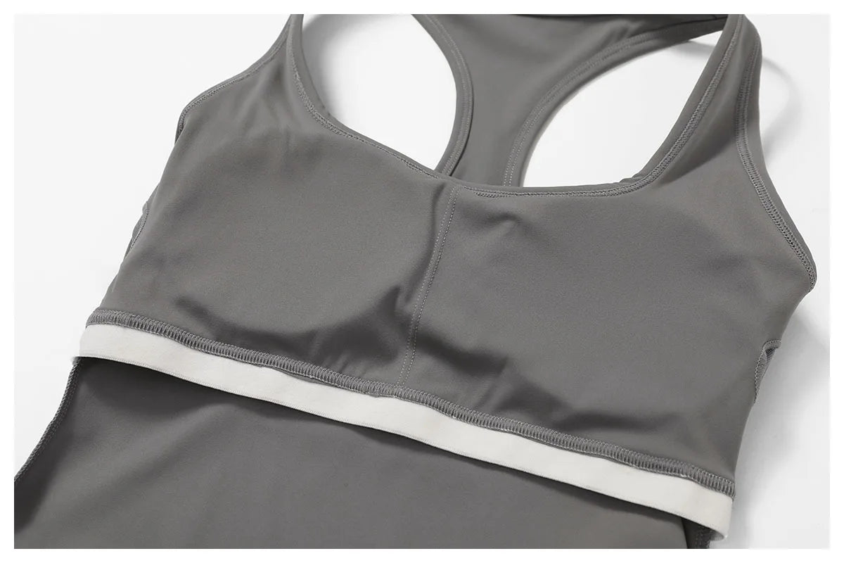 BIANHUI Gym Clothes Woman Brushed Cotton Racerback Sports Vest for Women Tight-Fitting Quick-Dry Casual Fitness Top Yoga Wear