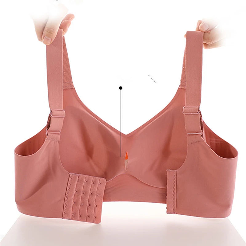 Beautiful Back Large Size Bra - Seamless Push-Up Wire-Free