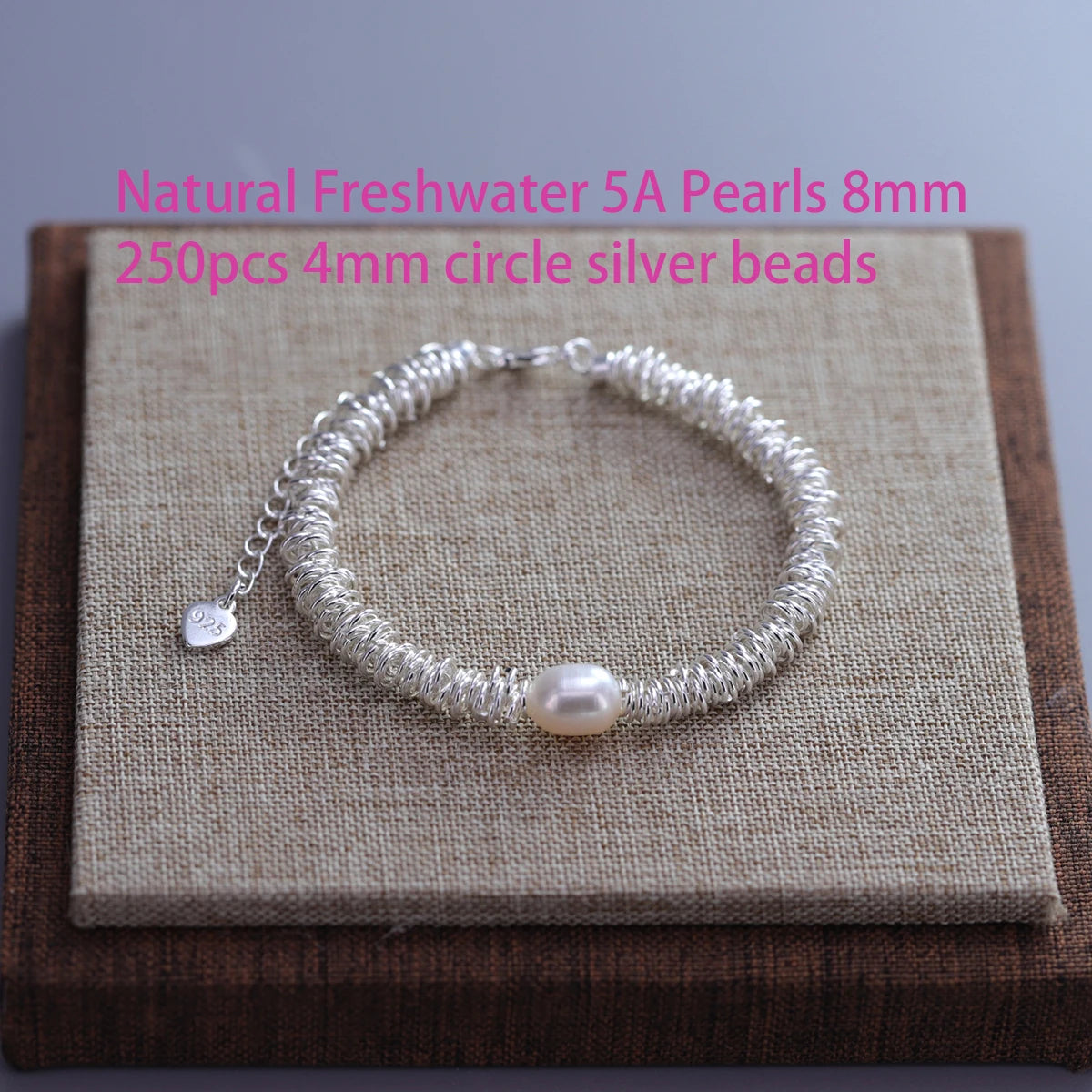 VENTFILLE 925 Sterling Silver Double Layer Pearl Bracelet for Women Girl Design Bead Korean Jewelry Dropshipping