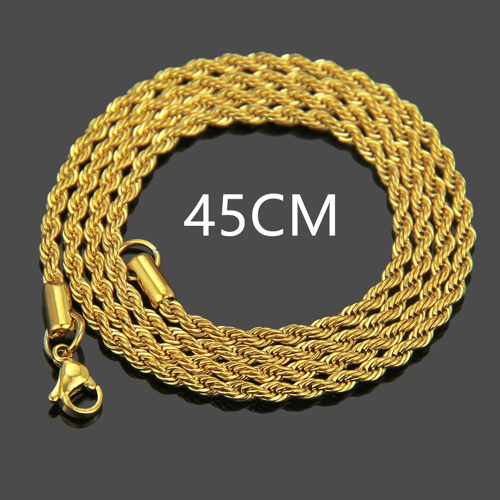 Vintage Gold Color Stainless Steel Snake Chain Necklace For Women Fashion Clavicle Chain Necklace Men Party Jewelry Accessories
