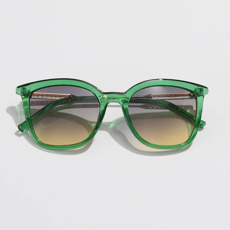 Classic Square Vintage Sunglasses - Alloy Frame Retro Trend UV400
