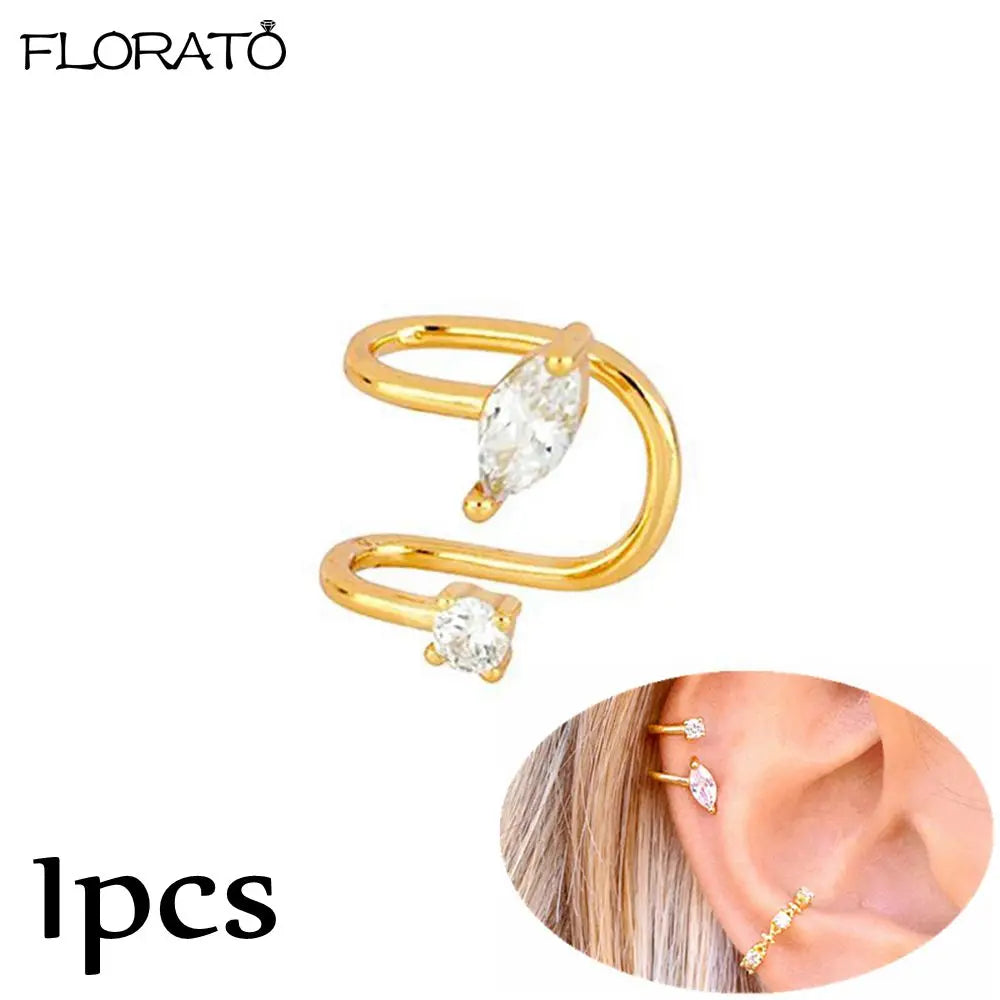 925 Sterling Silver Needle Punk Spike Rivet Hoop Earrings For Women Huggie Earrings Ear Cuff Piercing Earring Gothic Jewelry