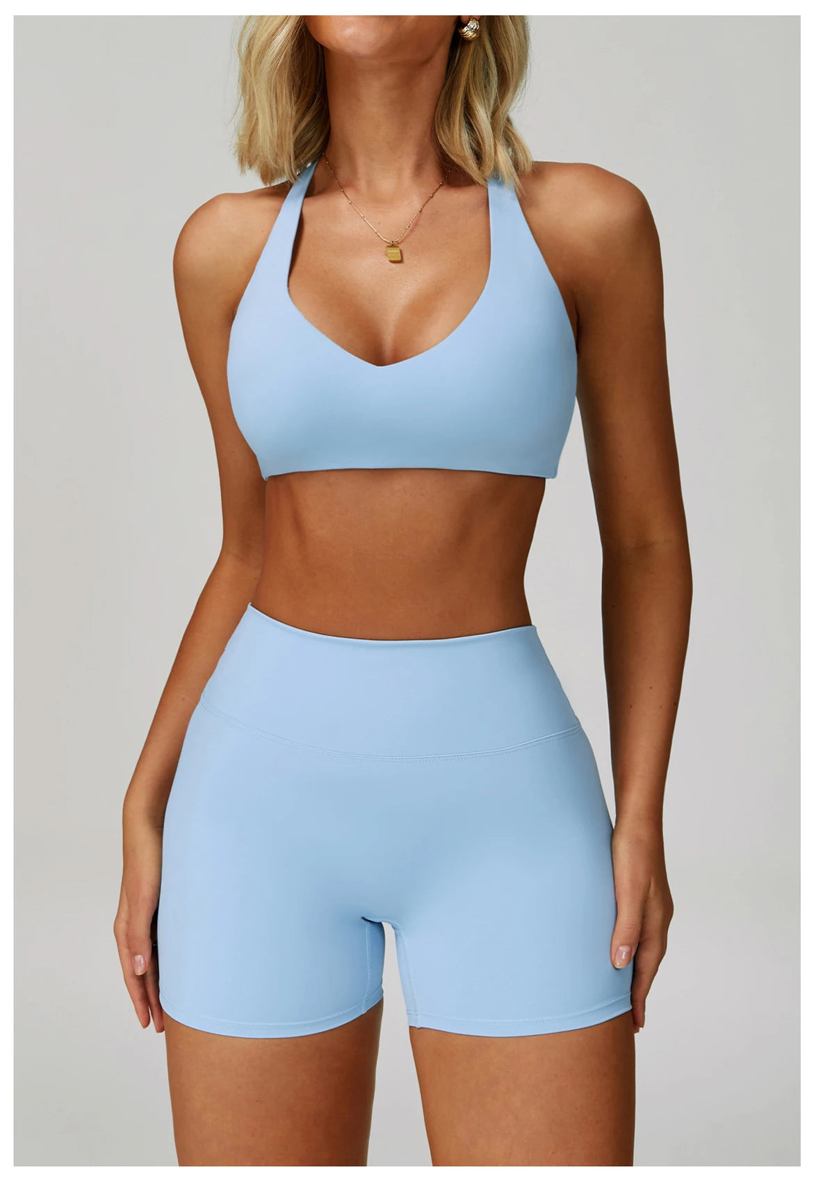 2-3PCS Yoga Suit Women Tracksuit Sports Bra High Waist Leggings Shorts Outfit Gym Set Fitness Push Up Workout Clothes Sportswear