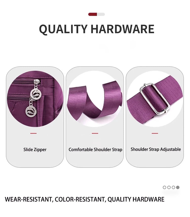 Crossbody for Women Waterproof Tote Casual Nylon Purse Handbag RFID Lightweight Messenger Bag