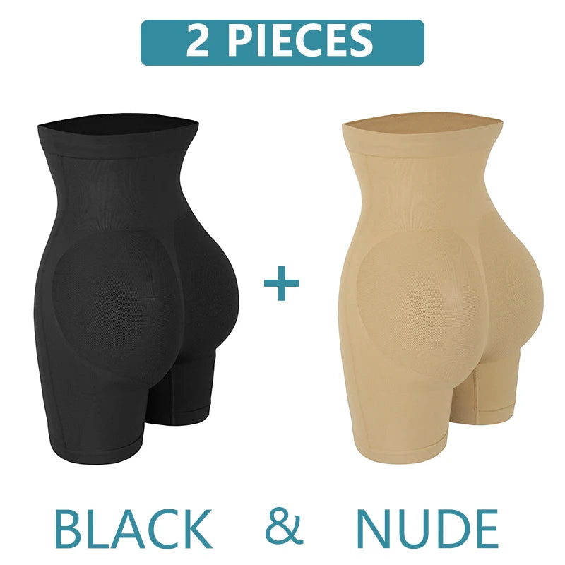 High Waist Body Shaper Shorts - Butt Lifter Mesh Buttock Enhancer