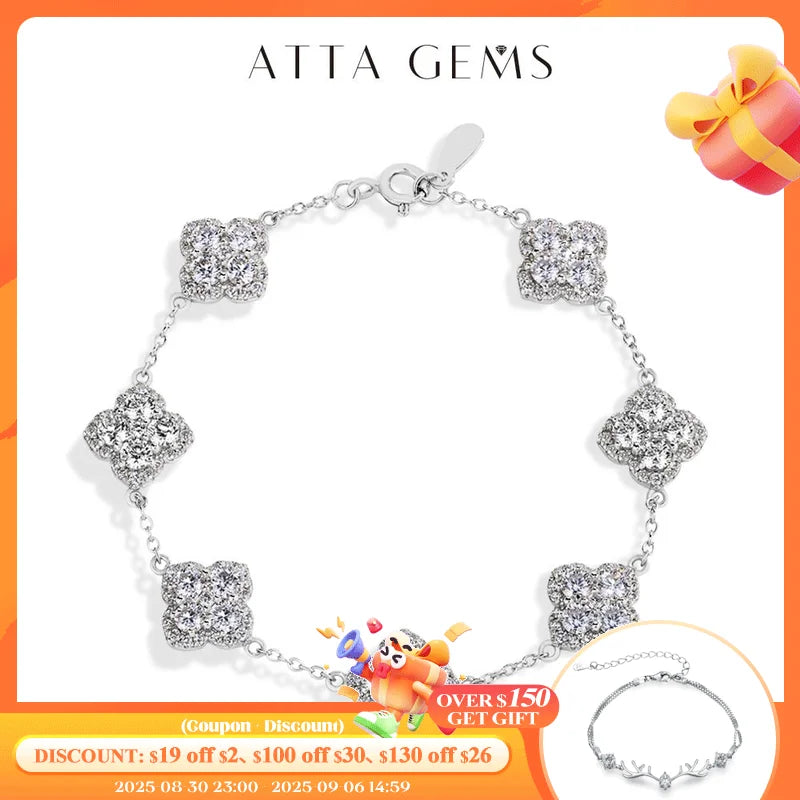 Moissanite Luxury Bracelet D VVS1 - S925 Sterling Silver Gold Plated