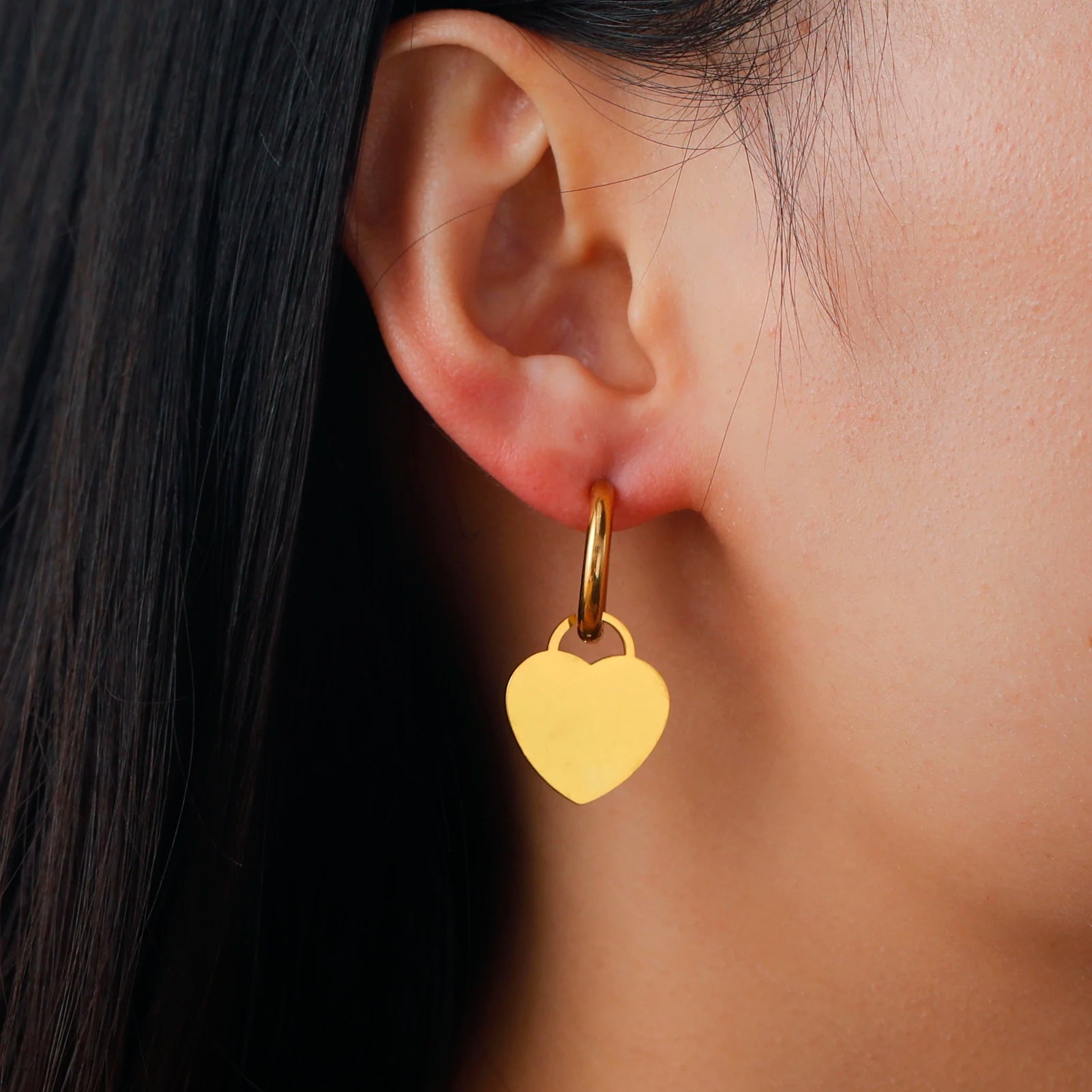 Lucktune Flower Clover Heart Drop Earrings Women Stainless Steel Star Sun Geometry Earrings 2025 New Fashion Kpop Jewelry Gift