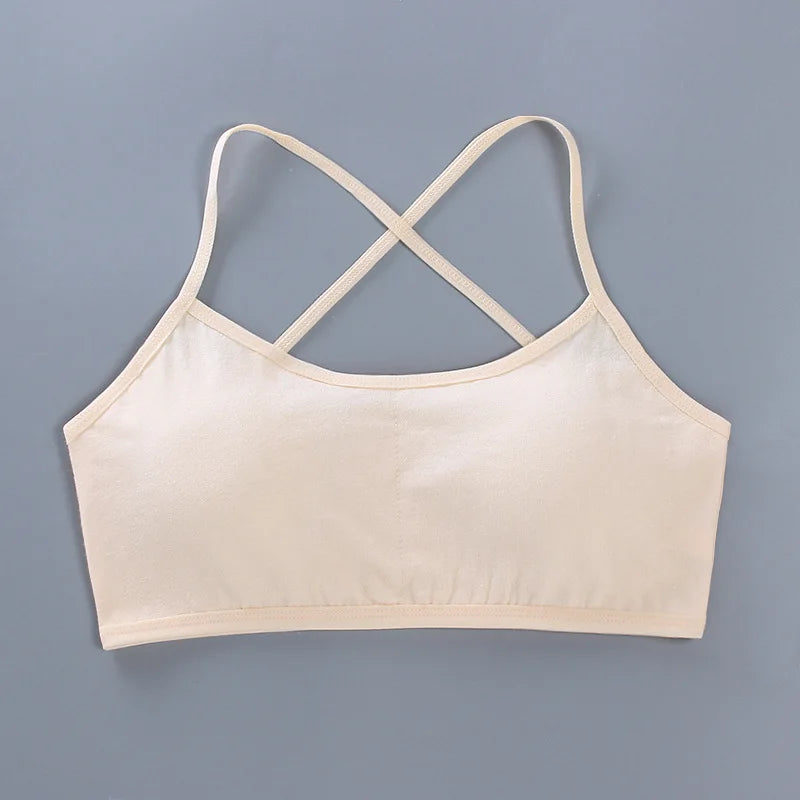 Teenage Girls Training Bras - Cotton Soft Sports Bra 8-16 Years
