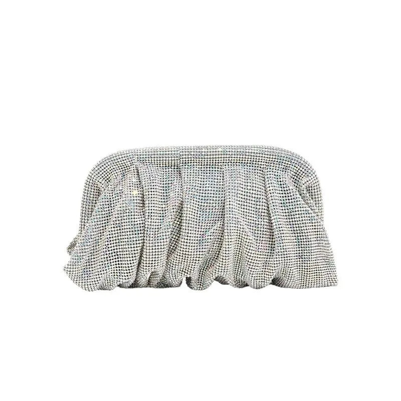 Glamorous Rhinestone Pearl Evening Bag for Women | Elegant Stage Performance Clutch | Sparkly Prom Wedding Party Purse 럭셔리 클러치백