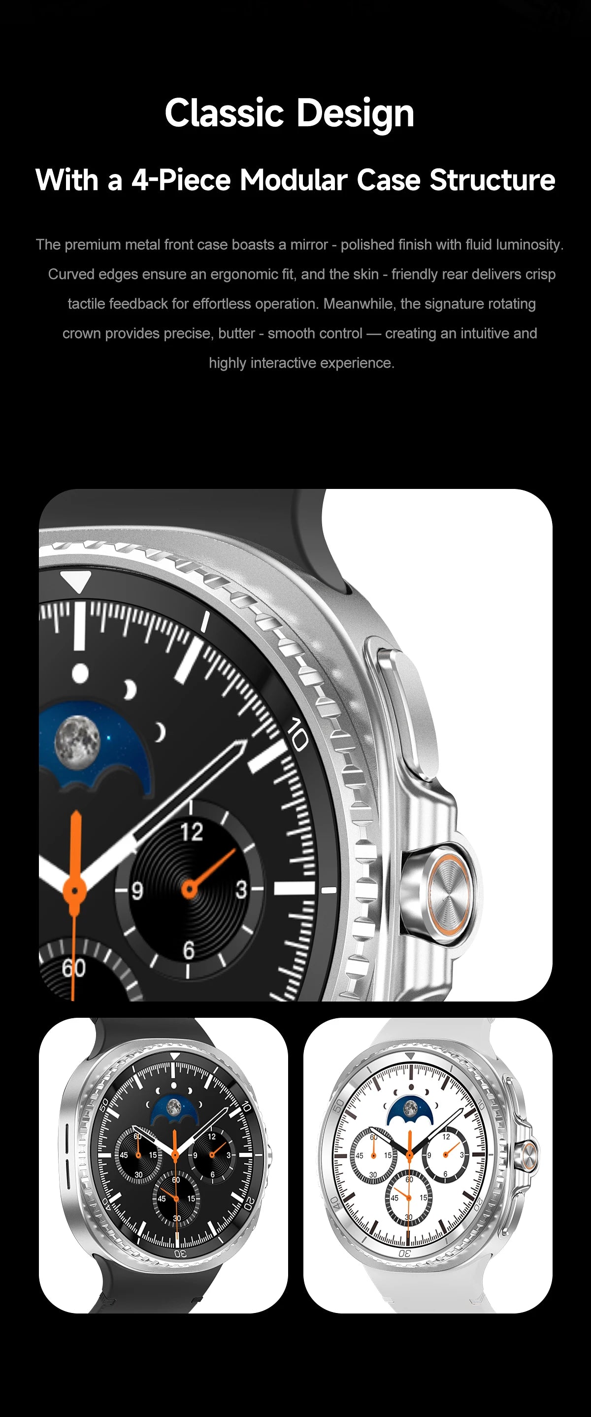 Clone Version For Galaxy Watch8 Classic GPS NFC Smart Watch 46mm AMOLEL BT Call 3ATM Waterproof Galaxy 7 Upgraded Smartwatch Men