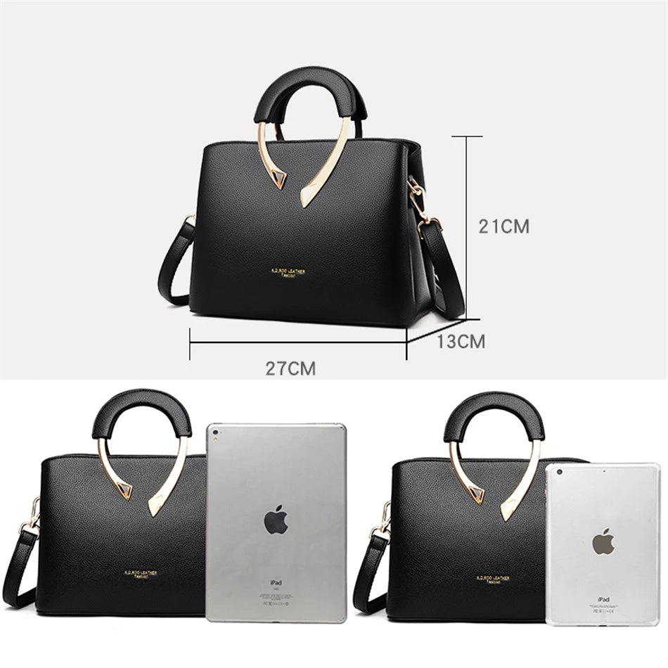 VANDERWAH Leather Tote - Designer Crossbody Shoulder Bag 2024