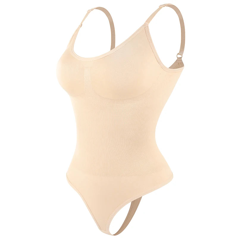 Bodysuit Shapewear - Tummy Control Butt Lifter Low Neck Jumpsuit