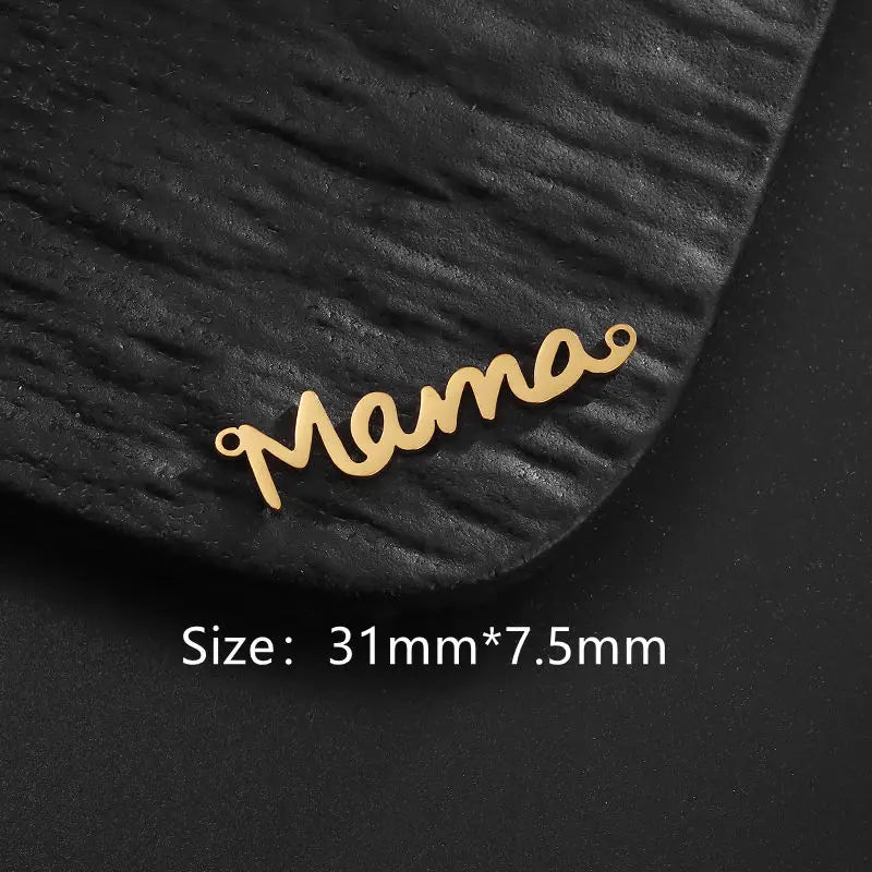 Mama Letter Pendant Necklaces Stainless Steel Necklaces Mother's Day Gift Fashion Necklace For Woman Jewelry Party Mom Gifts