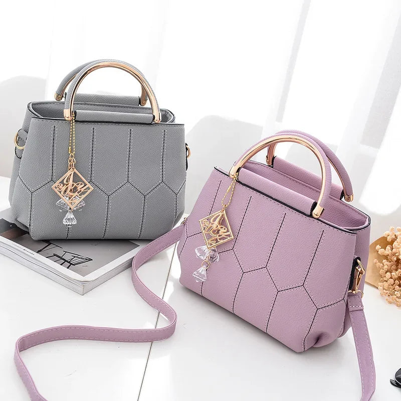 Trendy Women's Handbag Spring Summer New Style Korean Version Simple Small Square Bag Single Shoulder Bag Crossbody Bag