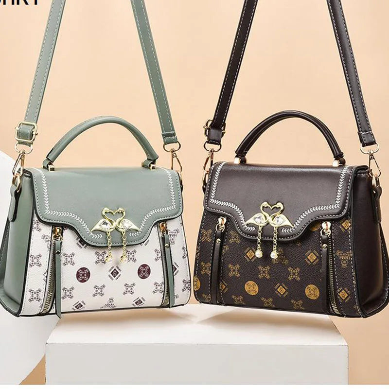 New Woman shoulder bag Large capacity Handbag for Women Crossbody bag pattern PU Portable bucket bag ladies messenger bags