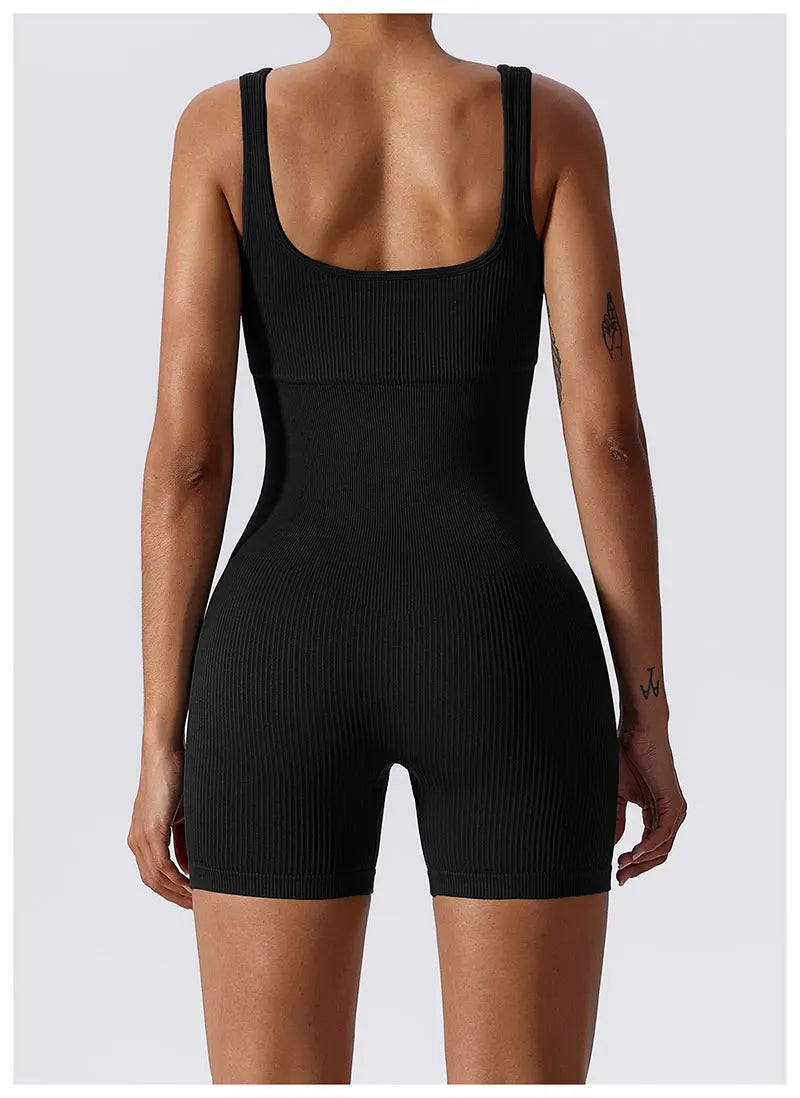 Sleeveless Backless Jumpsuits Women Exercise Yoga Jumpsuit Sports Suits Fitness Wear Running Clothes one-pieces Bodysuit Solid