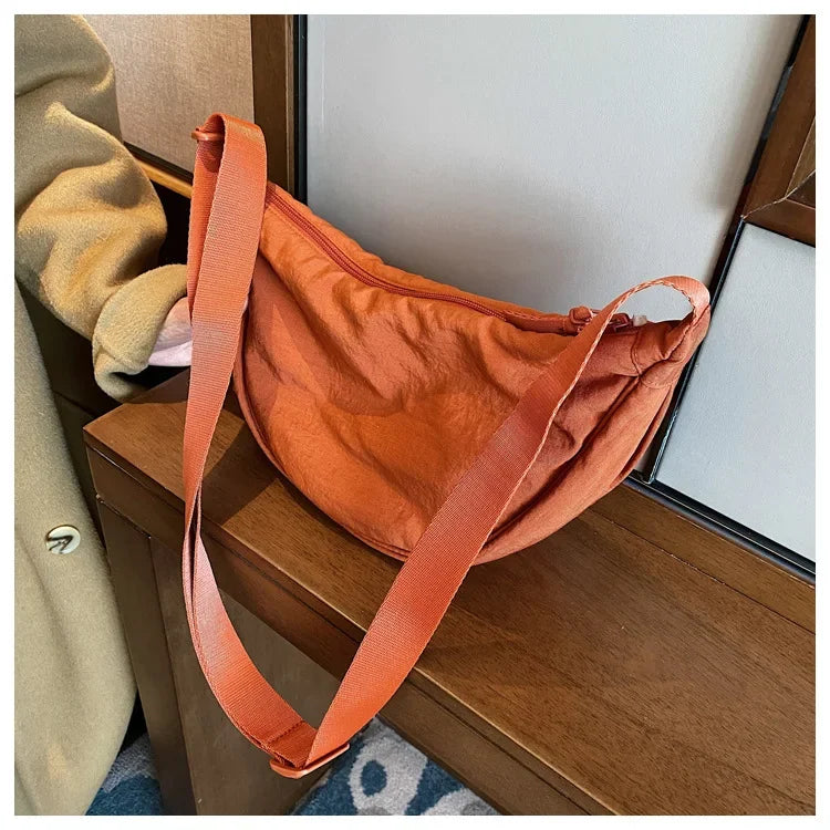 Casual Nylon Crossbody Bag for Women Designer Shoulder Bags Large Capacity Tote Lady Travel Shopper Bag Female Purses 2024