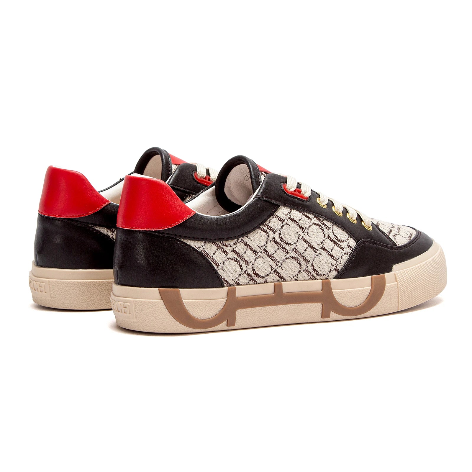 Women's Luxury Brand Letter Printed Sneakers - Breathable Woven Flat Shoes