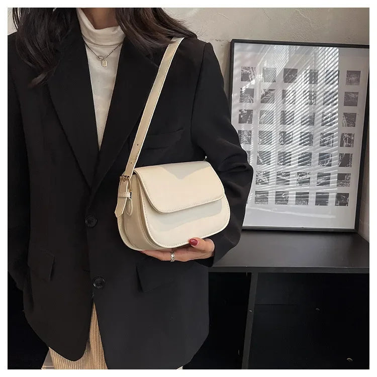 Advanced Texture Retro Small Saddle Bag Women 2025 New Popular All-Match Messenger Bag Fashion Underarm Bags Square Sling Bag