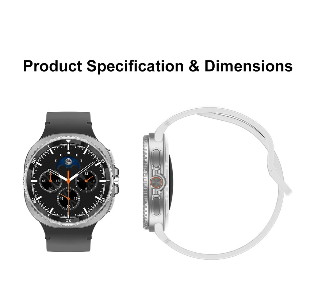 Clone Version For Galaxy Watch8 Classic GPS NFC Smart Watch 46mm AMOLEL BT Call 3ATM Waterproof Galaxy 7 Upgraded Smartwatch Men
