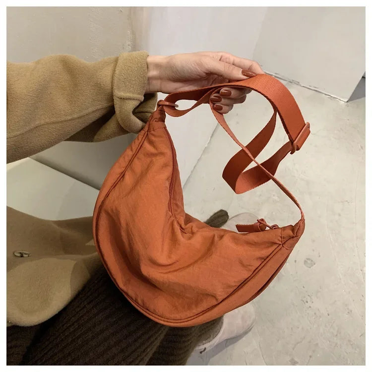 Casual Nylon Crossbody Bag for Women Designer Shoulder Bags Large Capacity Tote Lady Travel Shopper Bag Female Purses 2024