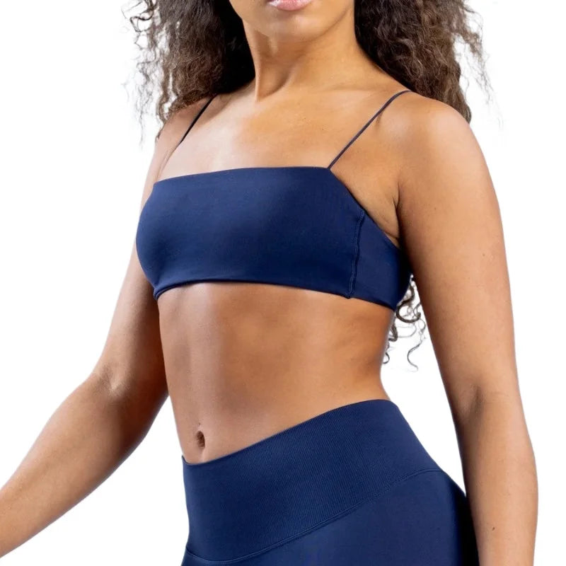 New Sports Seamless Spandex Strappy Bra Woman Fitness Elastic Breathable Breast Enhancement Leisure Sports Underwear