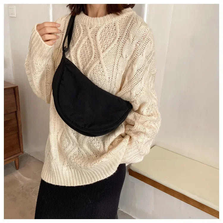 Casual Nylon Crossbody Bag for Women Designer Shoulder Bags Large Capacity Tote Lady Travel Shopper Bag Female Purses 2024