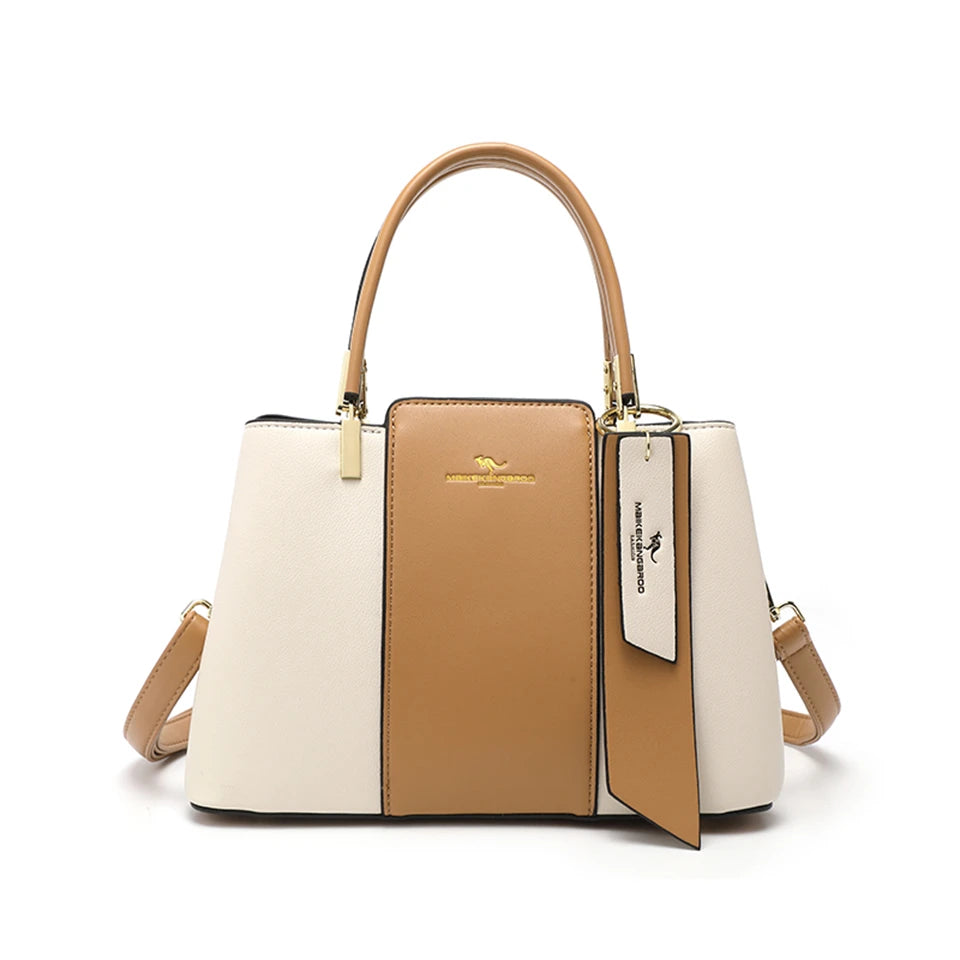 Luxury Print Leather Handbag - Large Capacity Crossbody Shoulder Bag