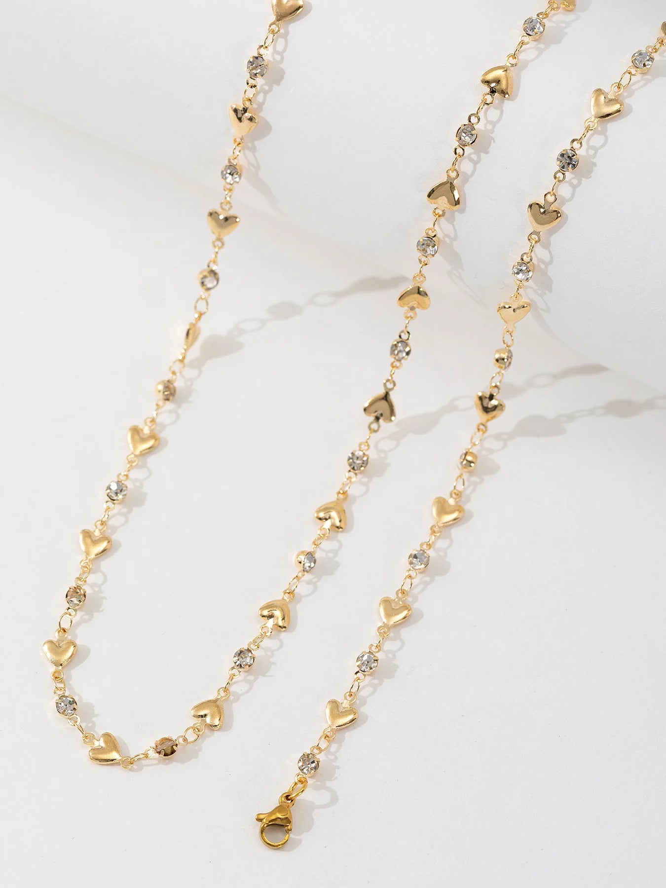 New Luxury Colourful Heart Long Tassel Necklace for Women Shiny Rhinestone Crystal Zircon Choker Bohemian Statement Jewelry