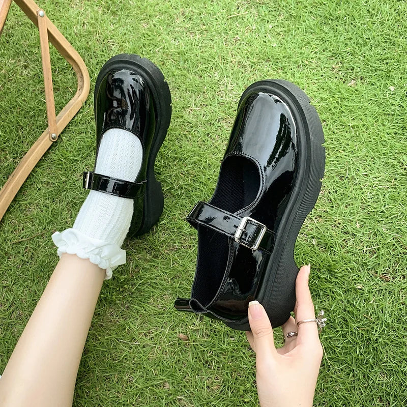 Women's Luxury Beaded Mary Jane Shoes - Elegant Flat Walking Shoes