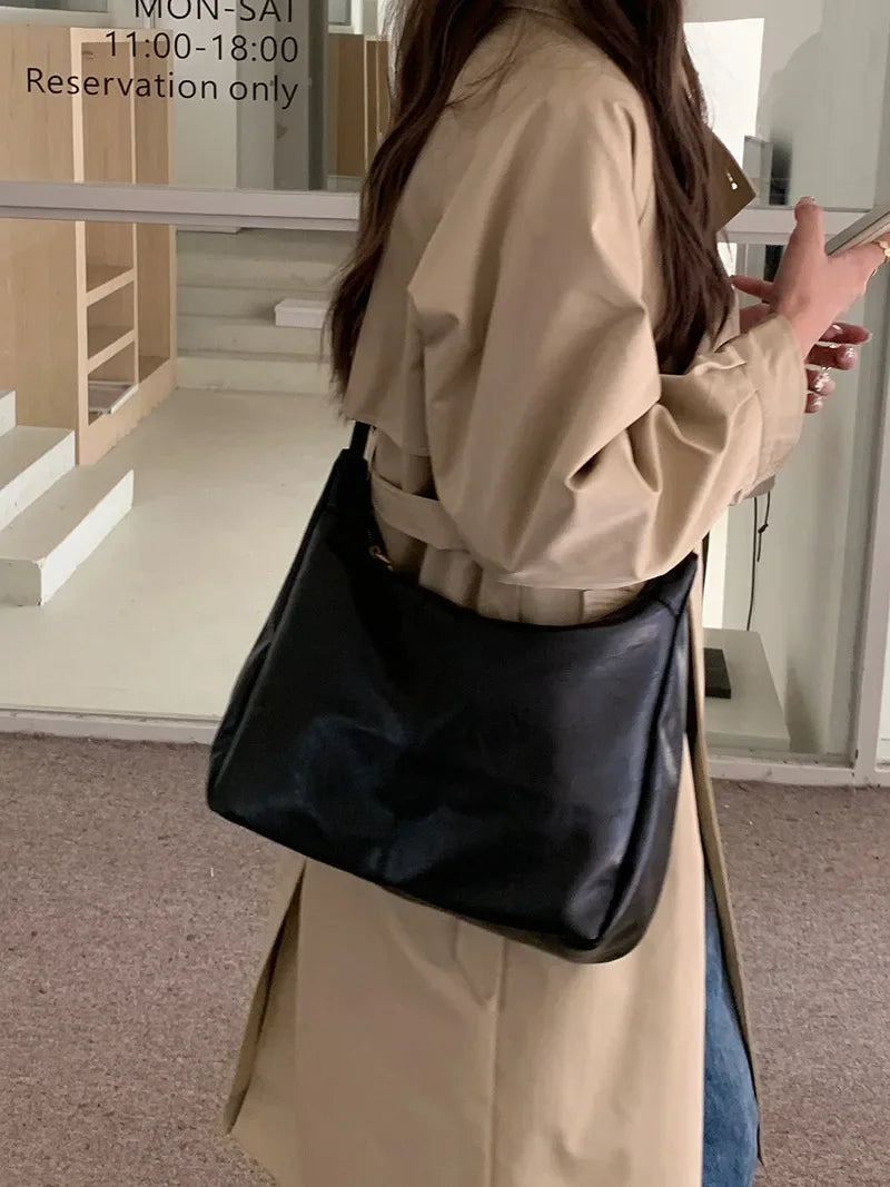 Cowhide Women Handbag Luxury Shoulder Bag Ladies Leather Tote Fashion Female Messenger High Quality Designer Purse Elegant
