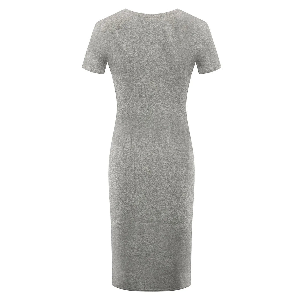 Summer Dress High Stretch Tank Robe Solid Short Sleeve Casual Slim Long Pencil Dress Women Sexy Maxi Dress Elegant Thin Vestido