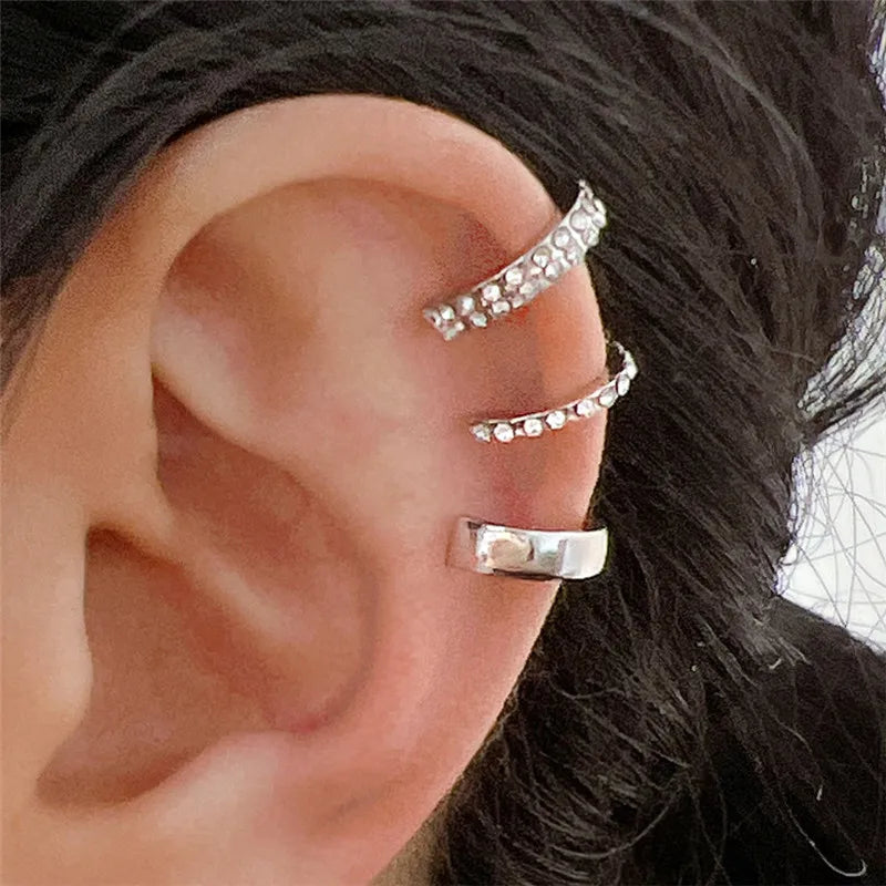 Fashion Female Gold Plated Piercless Ear Clip Earring 2025 New Fashion Jewelry Accessories Earcuff Earrings For Women Gifts