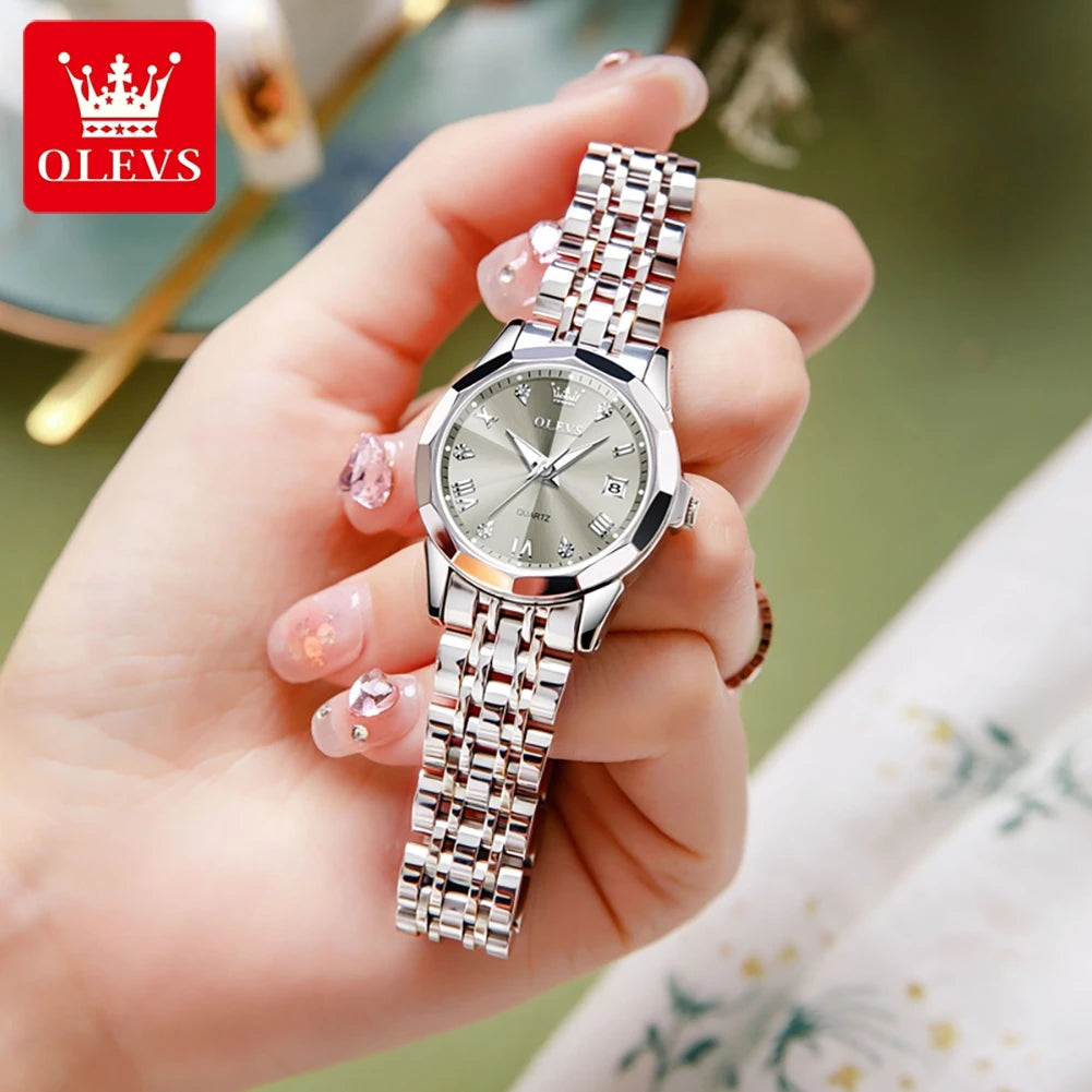 OLEVS Elegant Fashion Women's Watch - Luxury Waterproof Luminous Date