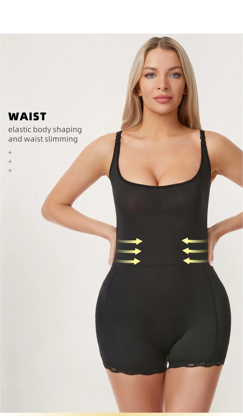Women Padded Bodysuit - Butt Lifter Waist Trainer Body Shaper