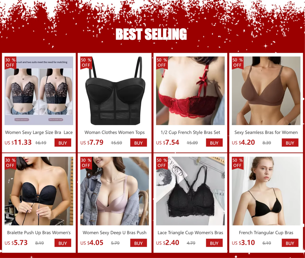 Japan Korean Front Closure Bra - Wire Free Lace Comfortable
