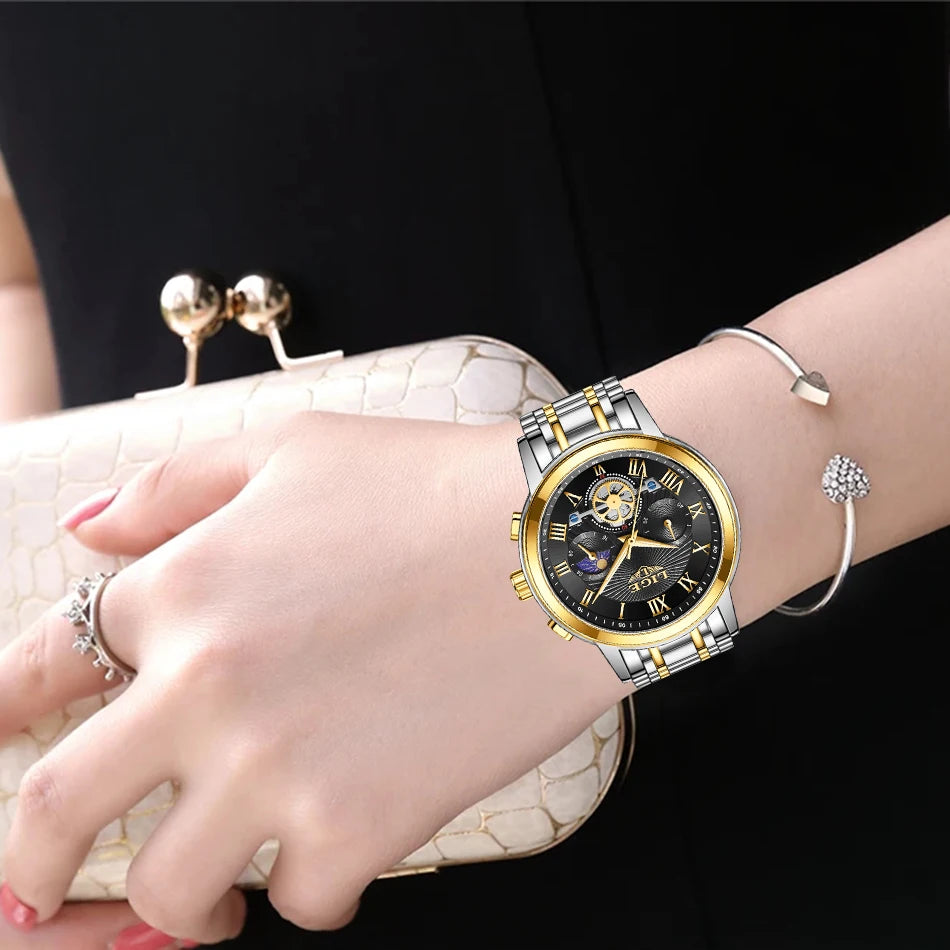 2024 LIGE Top Luxury Women Watch Creative Steel Women's Bracelet Wrist Watches Ladies Fashion Waterproof Female Relogio Feminino