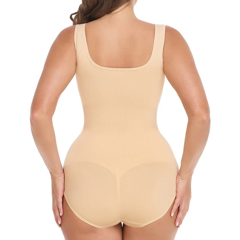 Bodysuit Shapewear - Tummy Control Butt Lifter Low Neck Jumpsuit