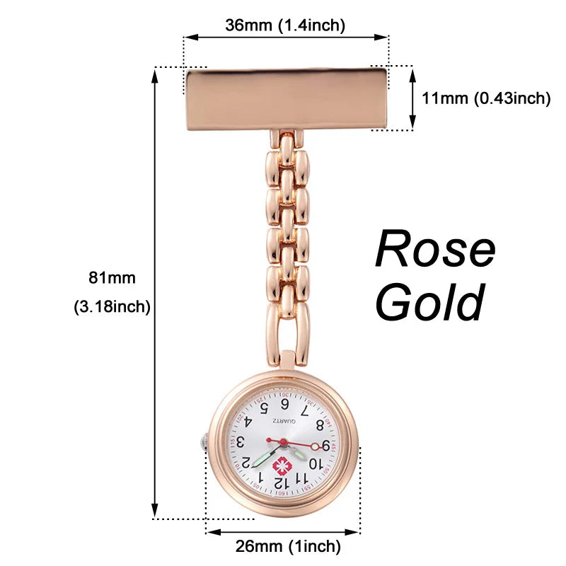 FREE Personalized Your Name Logo Doctor Clock Stethoscope Customize Engrave Medical Hospital Healthcare Pocket FOB Nurse Watch
