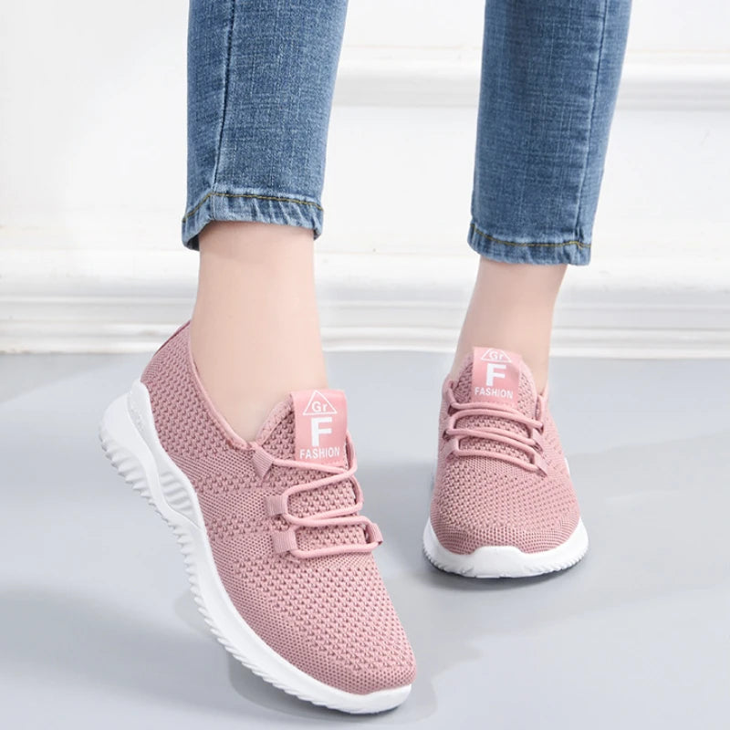 Comfortable Women's Casual Sneakers - 2025 Summer Breathable Running Shoes