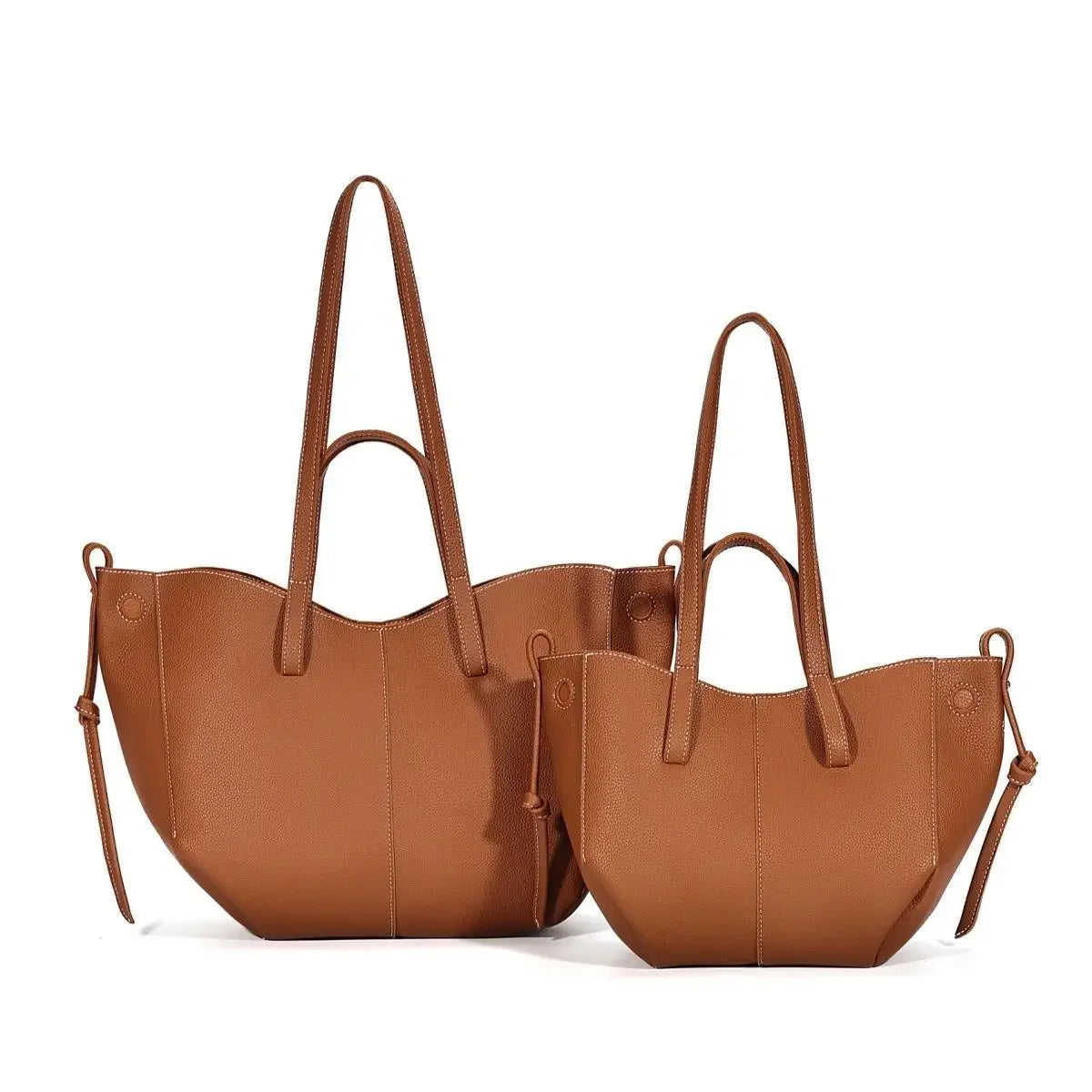 Fashionable Large Capacity Tote Bag Handbag Women's Single Shoulder Bag Brown New Arrival 2025 from France High Aesthetic Value
