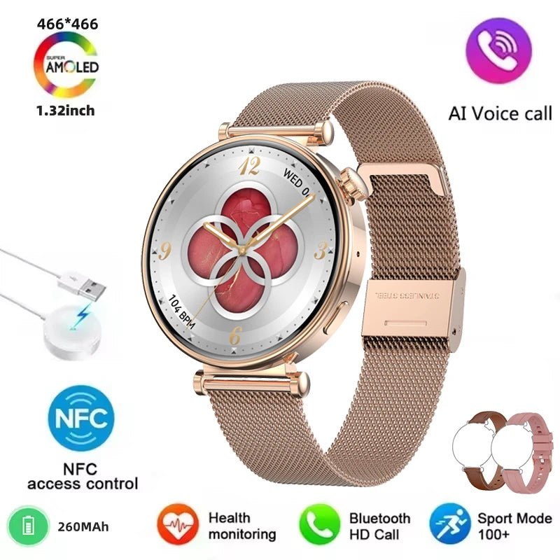 2025 New For Original HUAWEI Watch GT5 Mini Women Smartwatch GPS motion trail NFC 466*466 HD Full screen touch Ladies Smartwatch